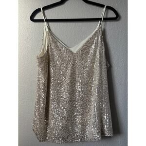 Calvin Klein Sequin Cami Tank Top - Size M